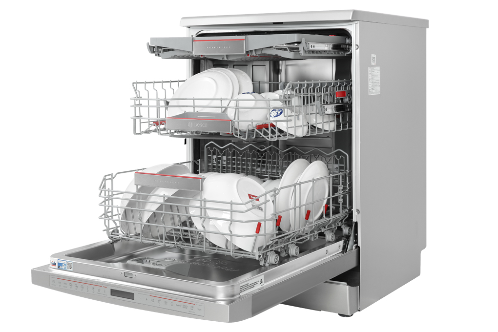 Máy rửa chén độc lập Bosch SMS8YCI01E Màu Bạc