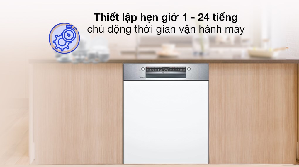 Máy rửa chén bán âm Bosch SMI4HCS48E