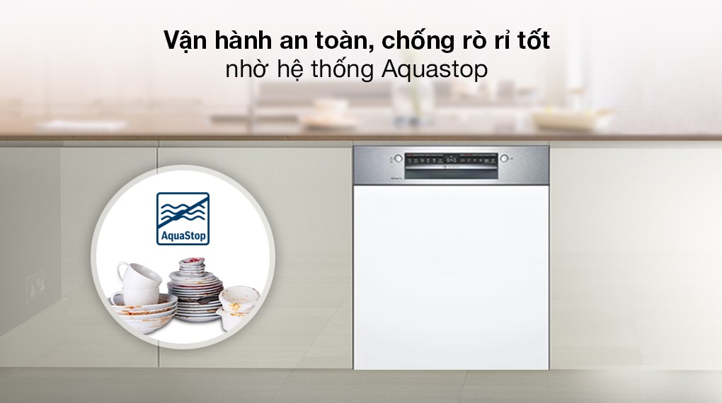 Máy rửa chén bán âm Bosch SMI4HCS48E