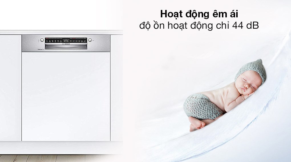 Máy rửa chén bán âm Bosch SMI4HCS48E