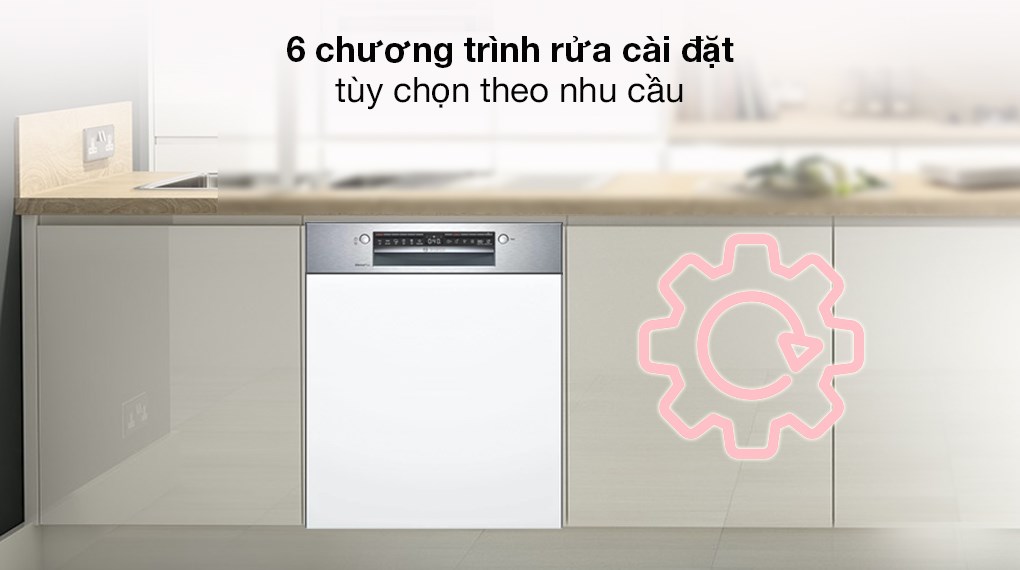 Máy rửa chén bán âm Bosch SMI4HCS48E