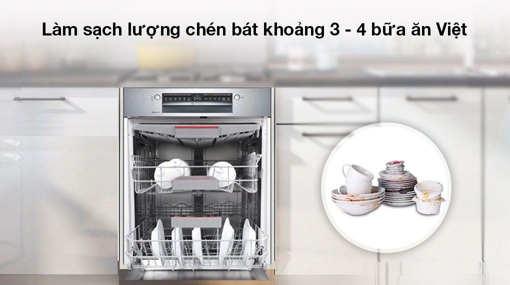 Máy rửa chén bán âm Bosch SMI4HCS48E