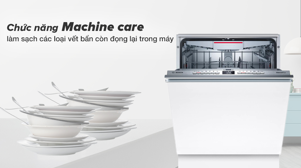 Máy rửa chén âm toàn phần Bosch SMV4HCX48E- chức năng Machine care