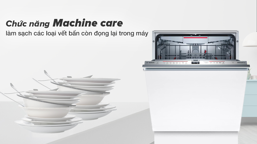 Máy rửa chén âm toàn phần Bosch SMV6ZCX42E - chức năng Machine care