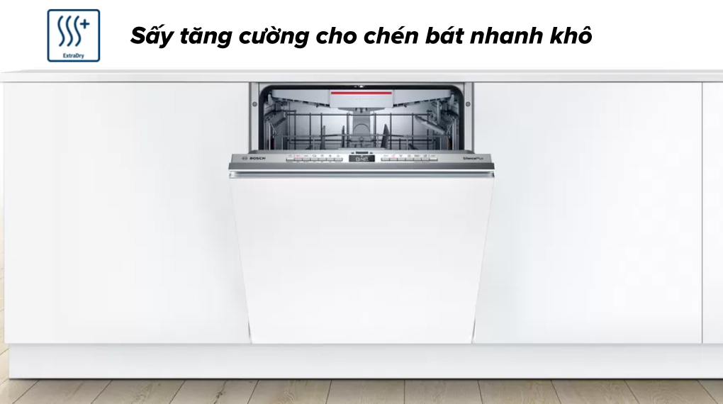 Máy rửa chén âm toàn phần Bosch SMV6ZCX42E  - Sấy tăng cường