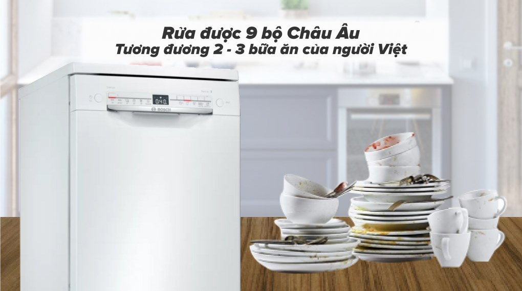 Máy rửa bát Bosch Độc Lập SPS2HKW57E - Chính hãng, giá tốt