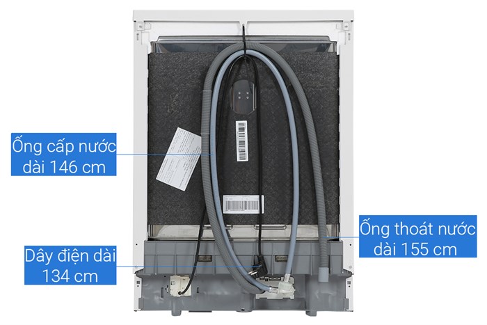 Máy rửa chén độc lập Whirlpool WFE 2B19 Màu Trắng