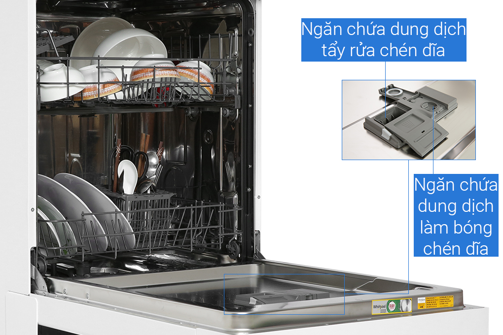 Máy rửa chén độc lập Whirlpool WFE 2B19 Màu Trắng