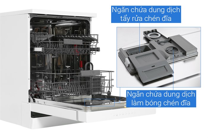 Máy rửa chén độc lập Whirlpool WFC 3C26P Màu Trắng