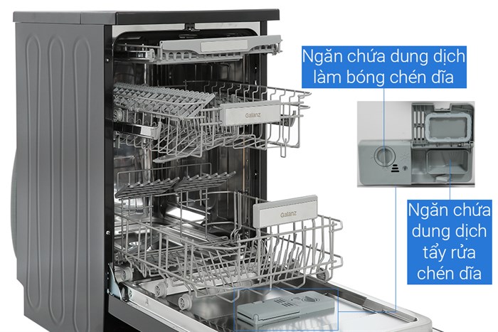 Máy rửa chén độc lập Galanz W45A3A401M-0E1(B) Màu Đen