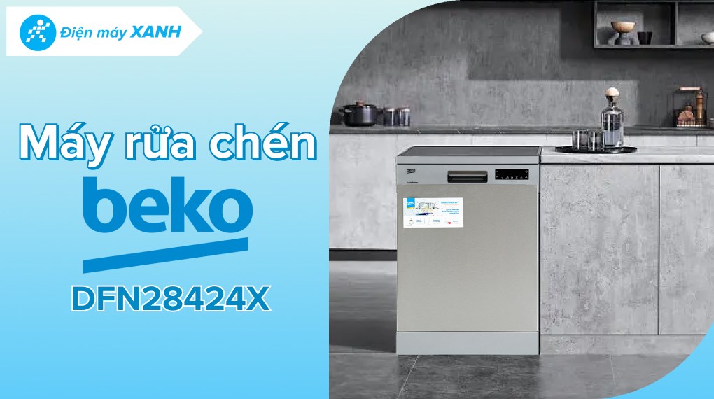 Máy rửa chén độc lập Beko DFN28424X