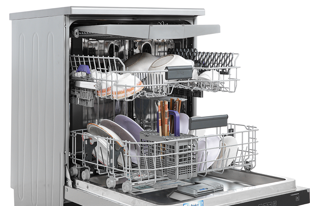 Máy rửa chén độc lập Beko DEN48520X Màu Xám