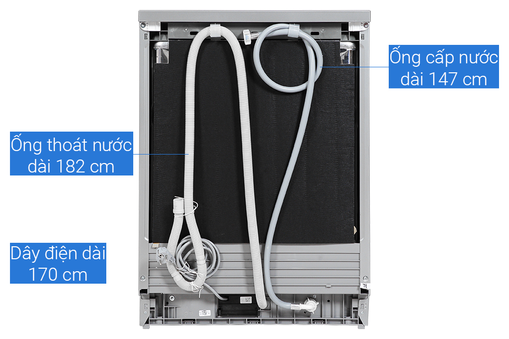 Máy rửa chén độc lập Beko DEN48520X Màu Xám