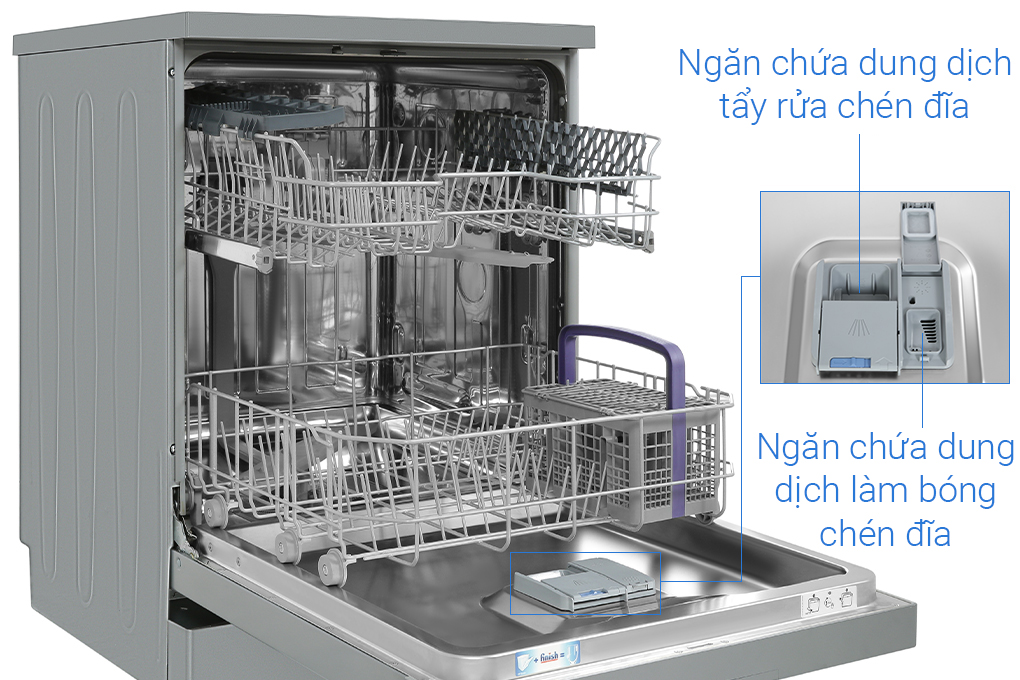 Máy rửa chén độc lập Beko DVN06431S Màu Bạc