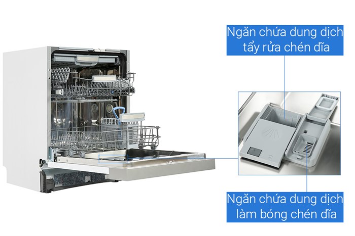 Máy rửa chén bán âm Hafele HDW-HI60C (533.23.120) Màu Xám
