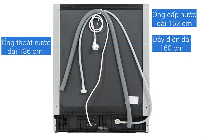 Máy rửa chén âm tủ Hafele HDW-FI60AB (538.21.330) Màu Xám