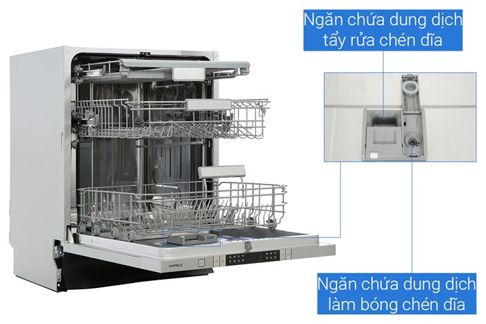 Máy rửa chén âm tủ Hafele HDW-FI60AB (538.21.330) Màu Xám
