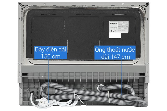 Máy rửa bát mini Hafele HDW-T50A (538.21.190) Màu Bạc