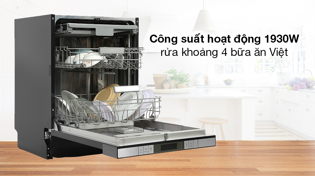 Máy rửa chén bán âm Hafele HDW-SI60AB - Công suất hoạt động