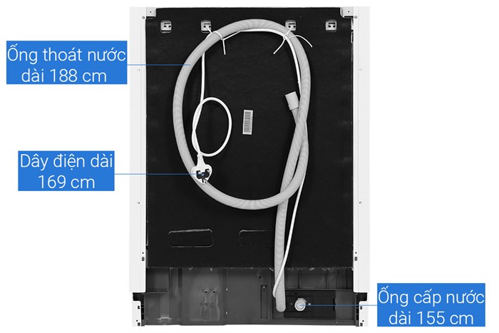 Máy rửa chén bán âm Hafele HDW-HI60B (533.23.210) Màu Đen