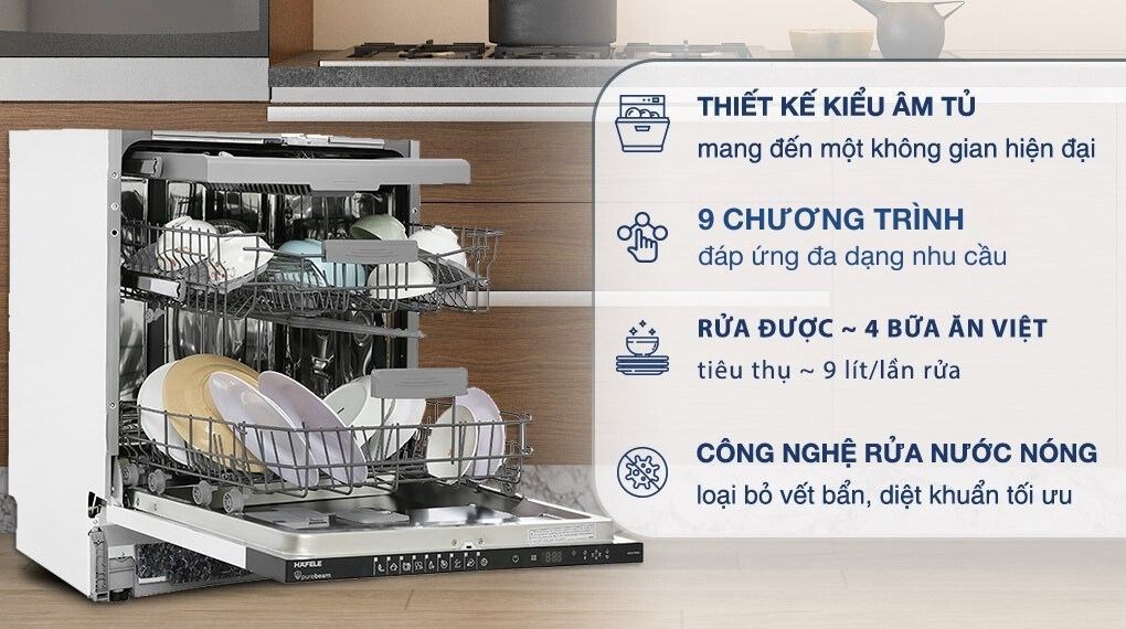 Máy rửa chén âm tủ Hafele HDW-FI60D (533.23.320)