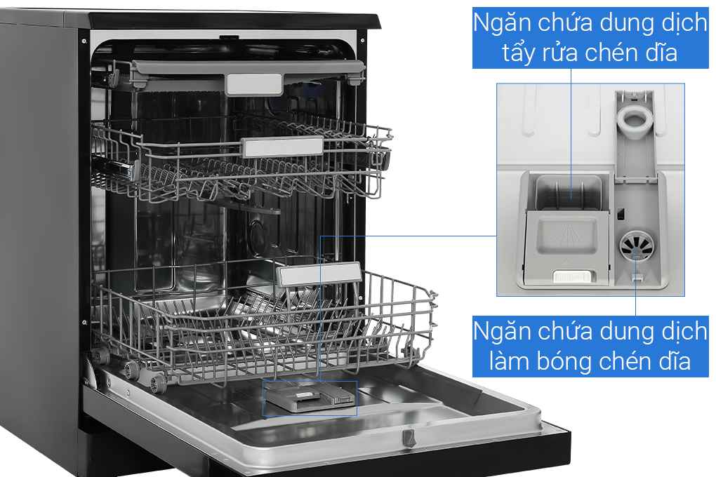 Máy rửa chén độc lập Hafele HDW-F60EB (538.21.310) Màu Đen