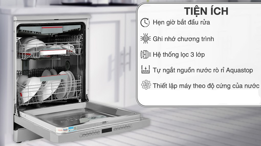 Máy rửa chén độc lập Bosch SMS6ZCI08E