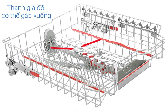 Máy rửa chén độc lập Bosch SMS6ZCI08E Màu Bạc Inox