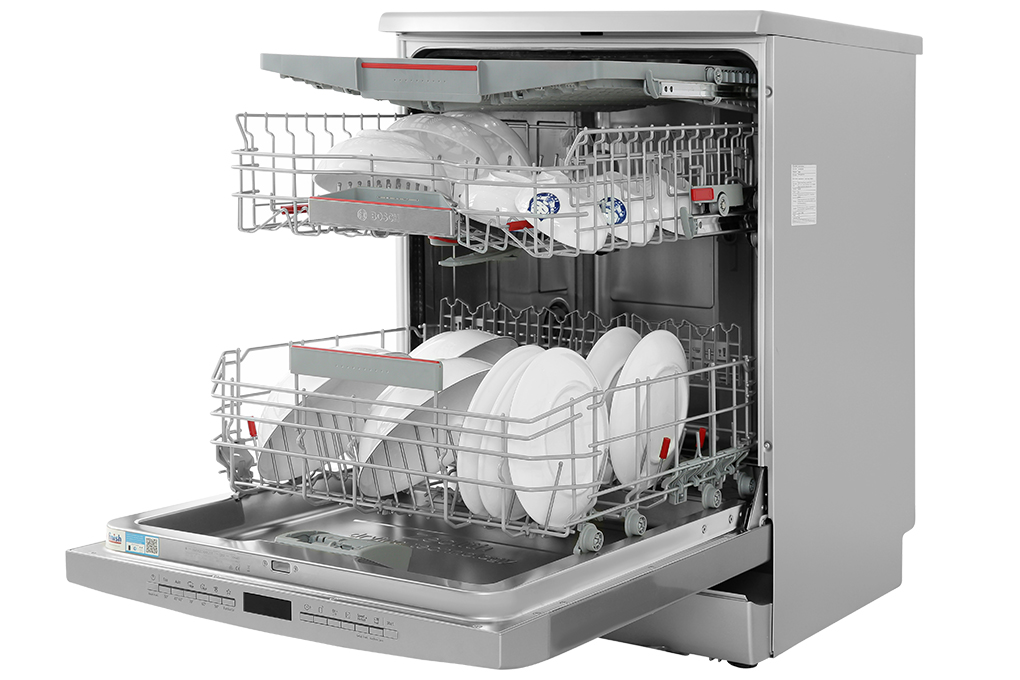 Máy rửa chén độc lập Bosch SMS6ZCI08E Màu Bạc Inox