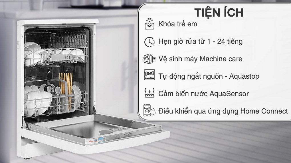 Máy rửa bát độc lập Bosch SMS2ITW04E TGB