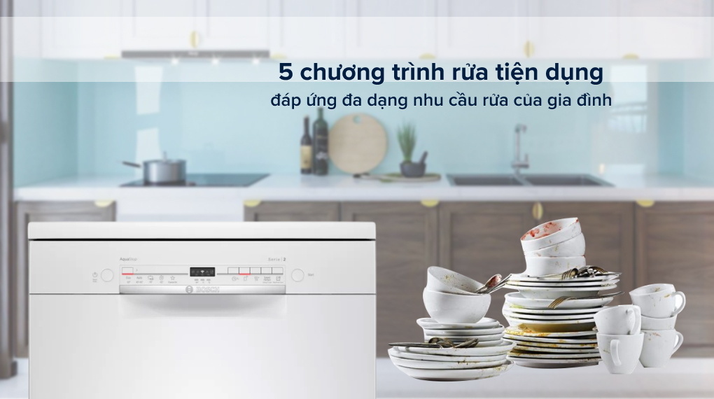 Máy rửa chén Bosch SMS2ITW04E TGB - Chương trình rửa