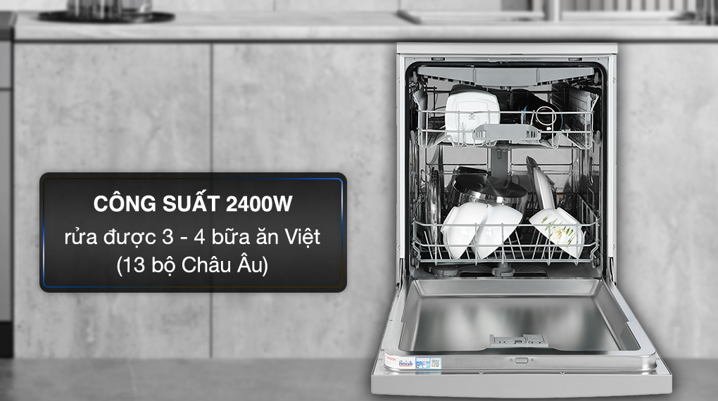 Máy rửa chén độc lập Bosch SMS2IVI61E - Công suất