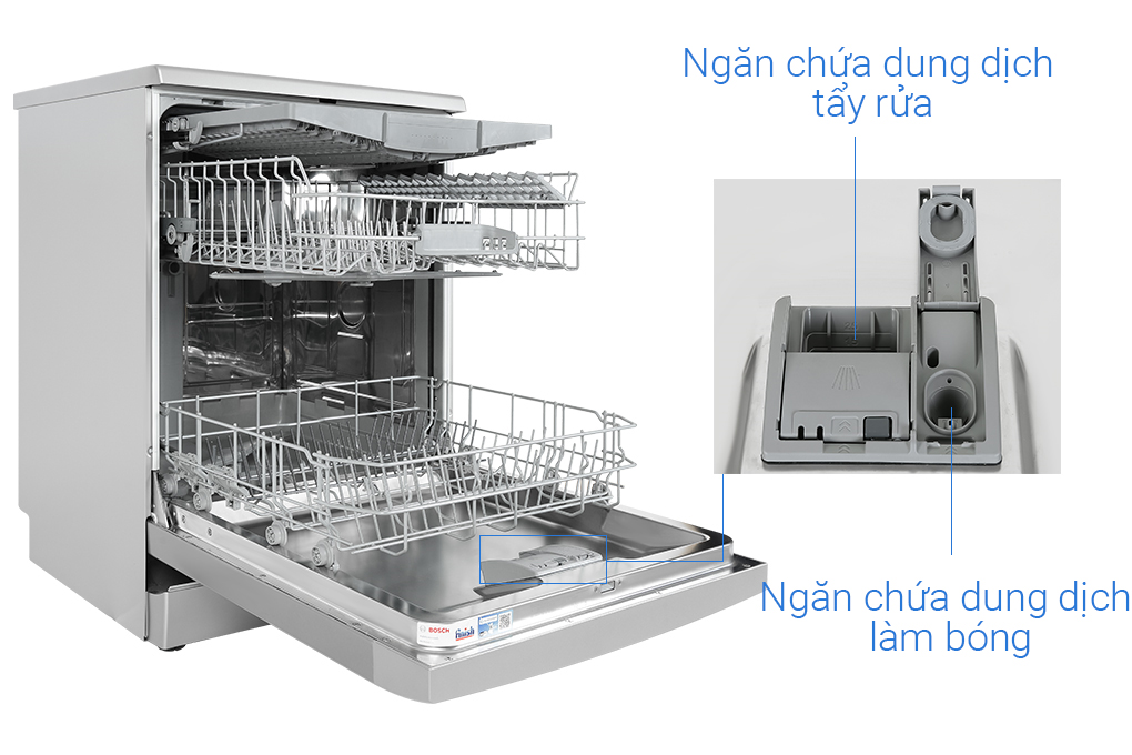 Máy rửa chén độc lập Bosch SMS2IVI61E Màu Bạc
