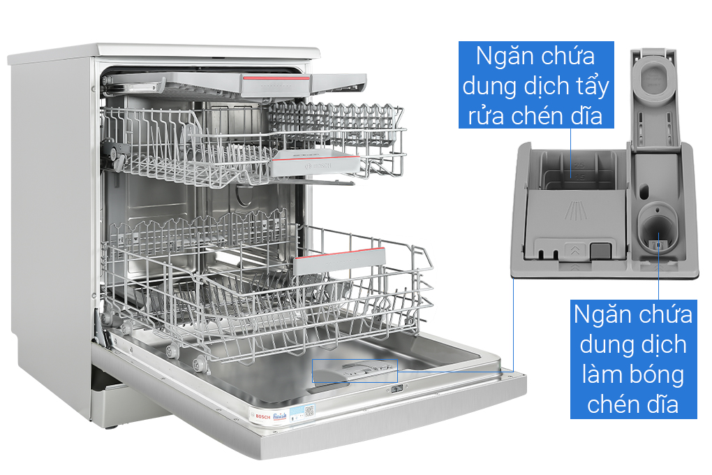 Máy rửa chén độc lập Bosch SMS4ECI14E Màu Bạc