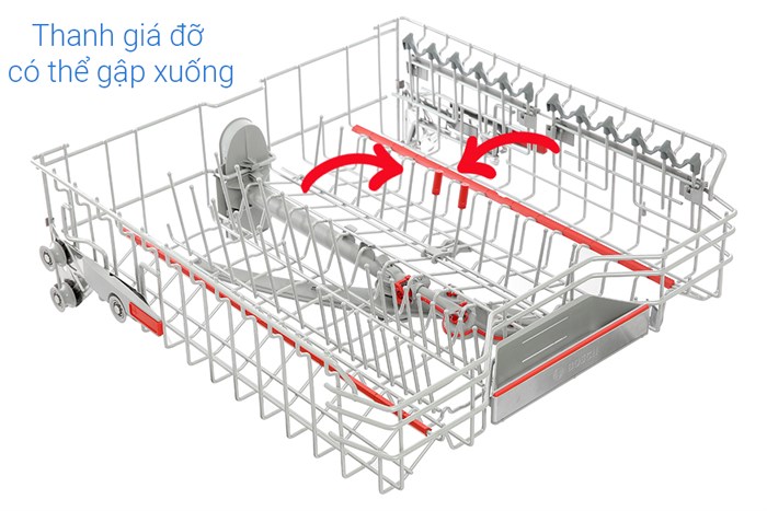 Máy rửa bát độc lập Bosch SMS6ZCI49E Màu Bạc
