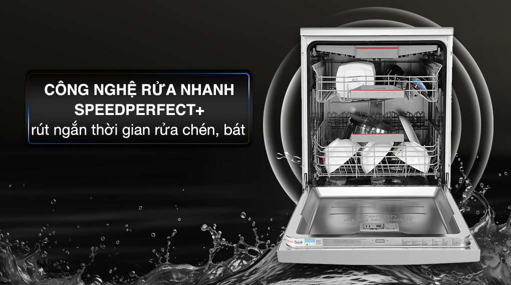 Rửa nhanh Máy rửa bát độc lập Bosch SMS6ZCI49E