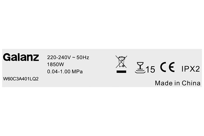 Máy rửa bát độc lập Galanz W60C3A401LQ2 Màu Bạc Inox