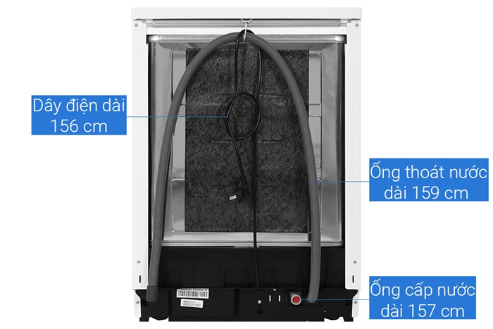 Máy rửa chén độc lập Galanz GR12462T Màu Trắng