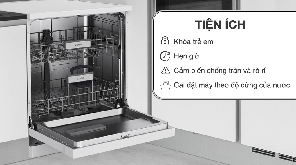 Tiện ích Máy rửa chén độc lập Galanz GR12462T