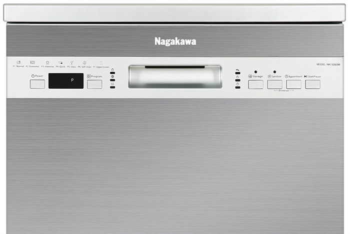 Máy rửa chén độc lập Nagakawa NK15D03M Màu Bạc