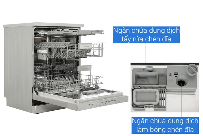 Máy rửa chén độc lập Nagakawa NAG3601M15 Màu Bạc