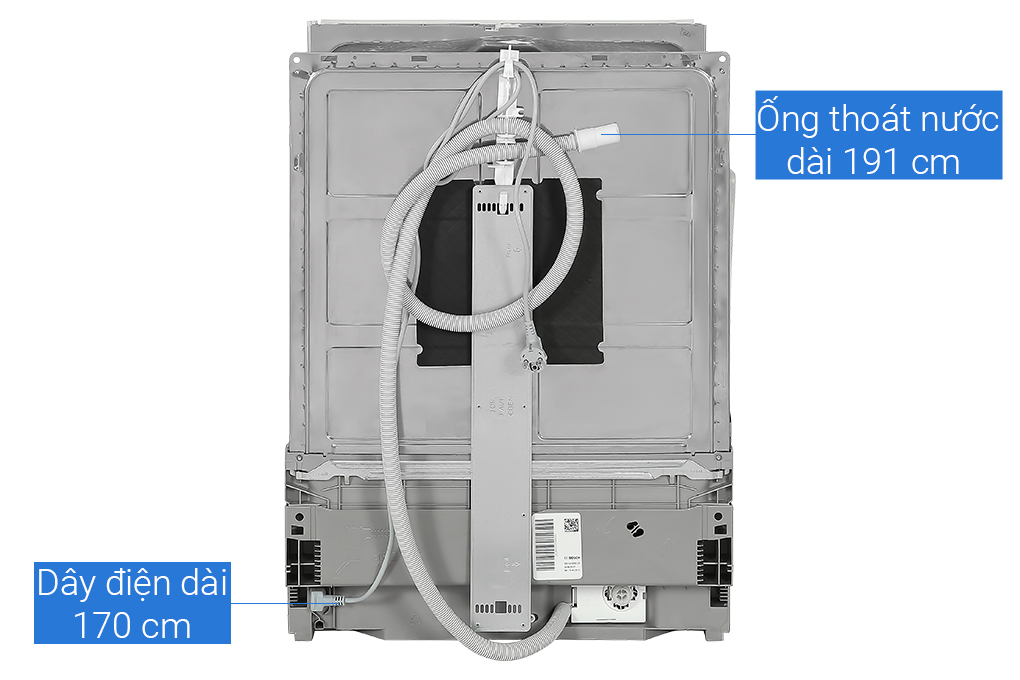 Máy rửa chén âm tủ Bosch SMV25BX03R Màu Bạc Inox