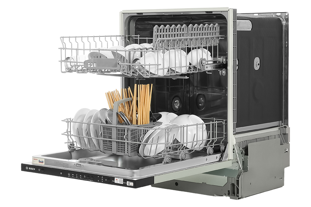 Máy rửa chén âm tủ Bosch SMV25BX03R Màu Bạc Inox