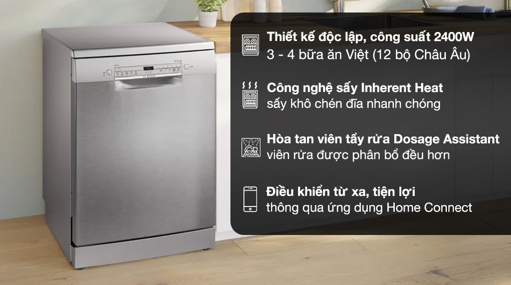 Máy rửa chén độc lập Bosch SMS2ITI12E