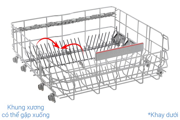 Máy rửa chén độc lập Bosch SMS4ECI26E Màu Bạc