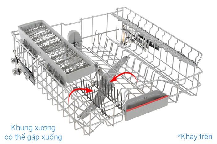 Máy rửa chén độc lập Bosch SMS4EKI06E Màu Bạc