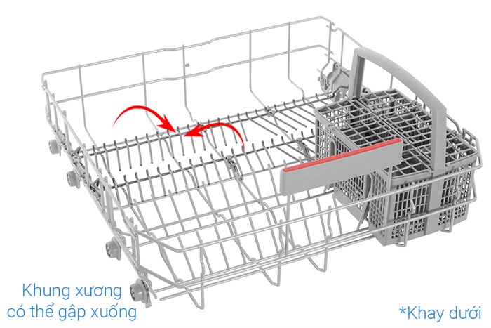 Máy rửa chén độc lập Bosch SMS4EKI06E Màu Bạc