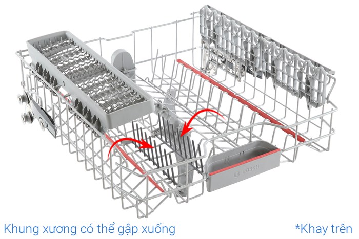Máy rửa bát độc lập Bosch SMS4IKC62T Màu Đen