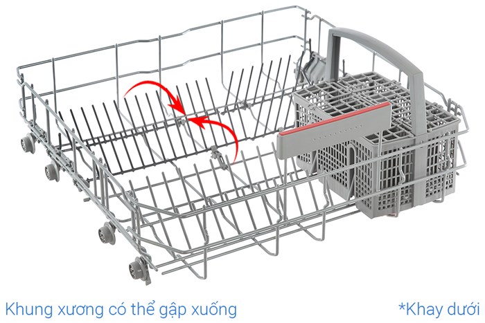 Máy rửa bát độc lập Bosch SMS4IKC62T Màu Đen