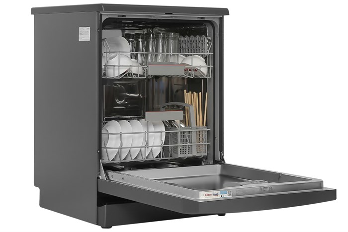 Máy rửa bát độc lập Bosch SMS4IKC62T Màu Đen